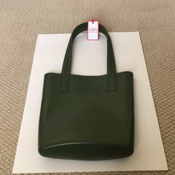HUNTER for Target Rubber Tote Bag in Olive NWT - Picture 4 of 4